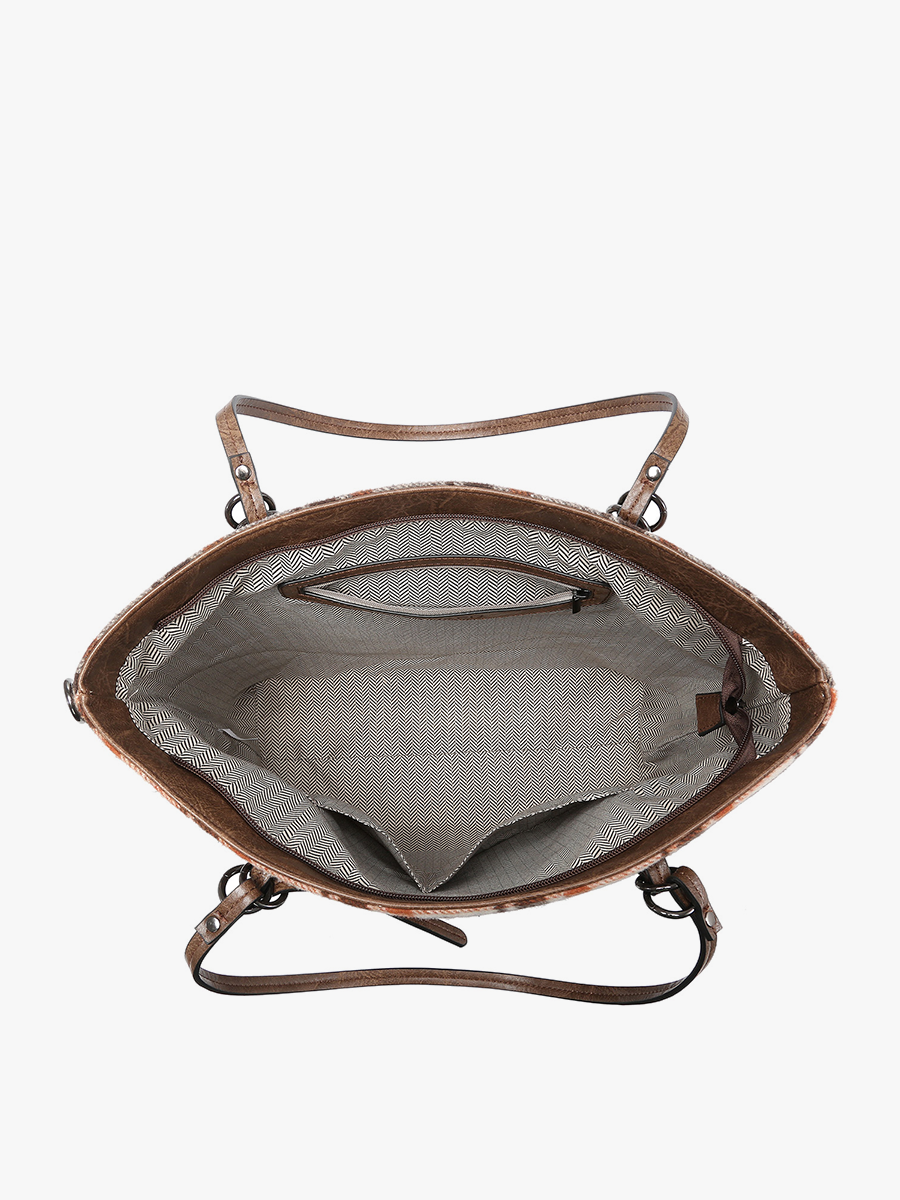Ingrid Plaid Zipper Tote
