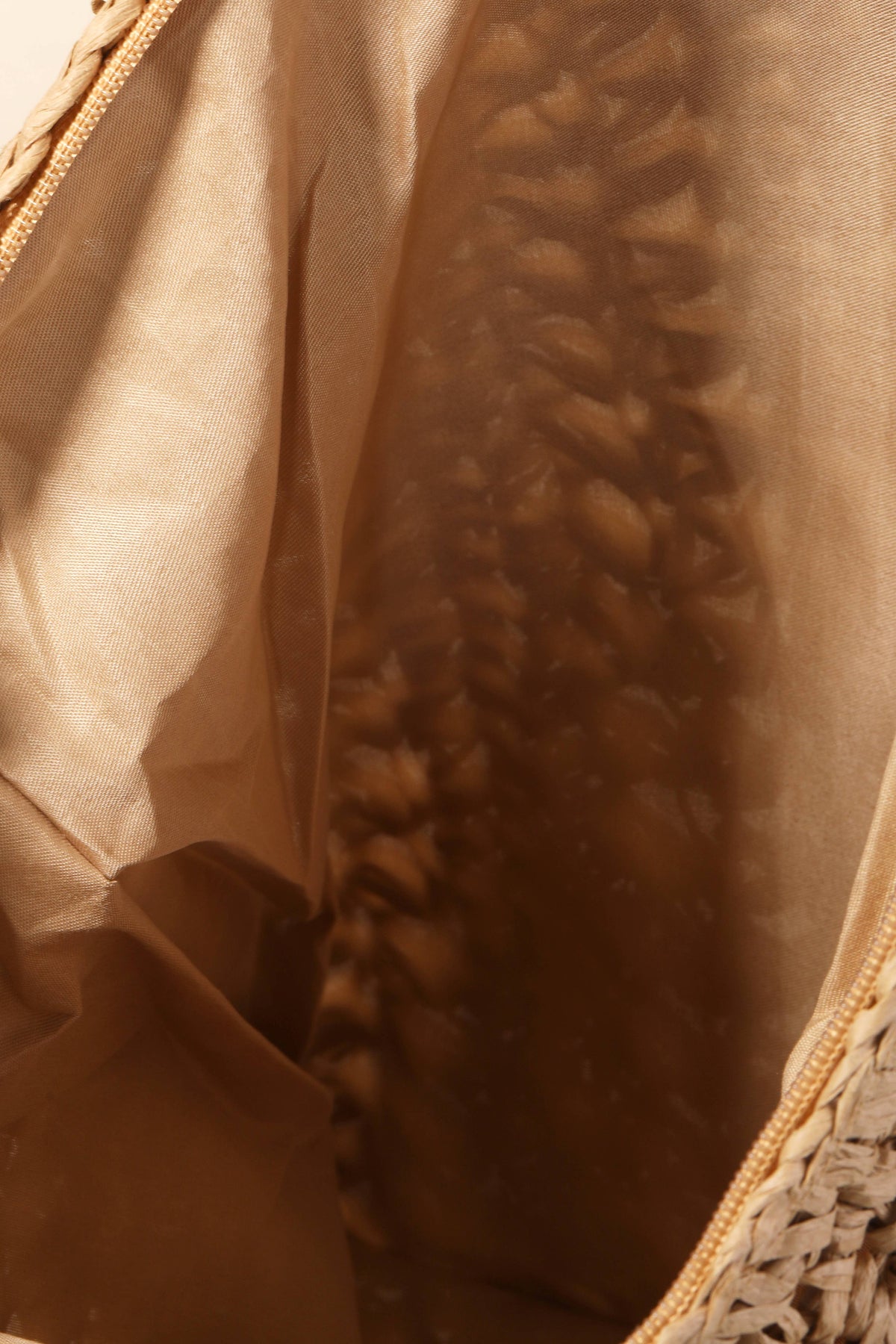 Straw Braided Rectangle Tote Bag
