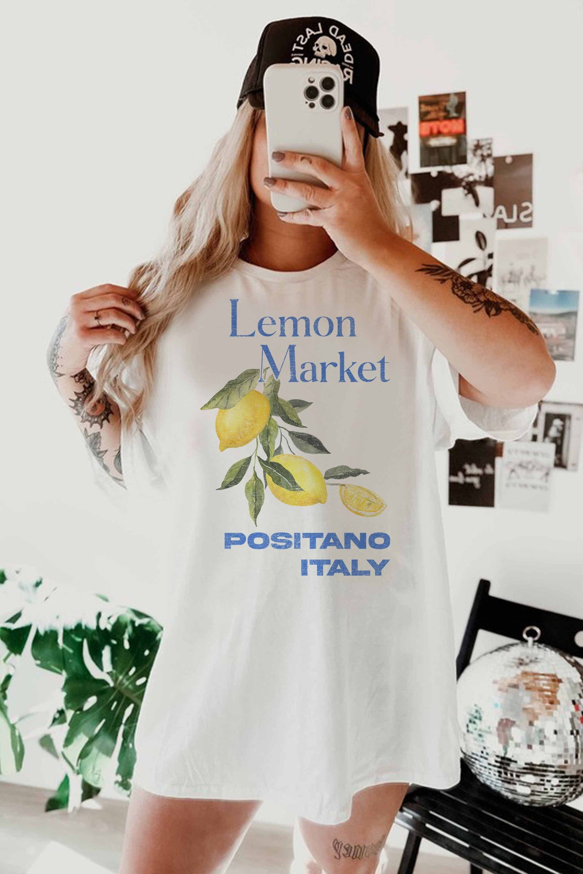 Lemon Market Oversized Graphic Tee