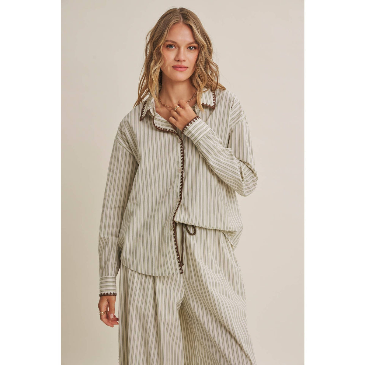 Mediterranean Artisan Stripe Shirt