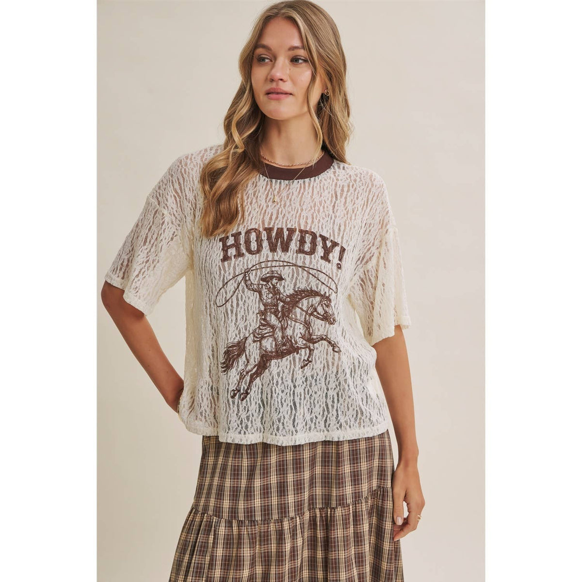 Prairie Afternoon Plaid Maxi Skirt