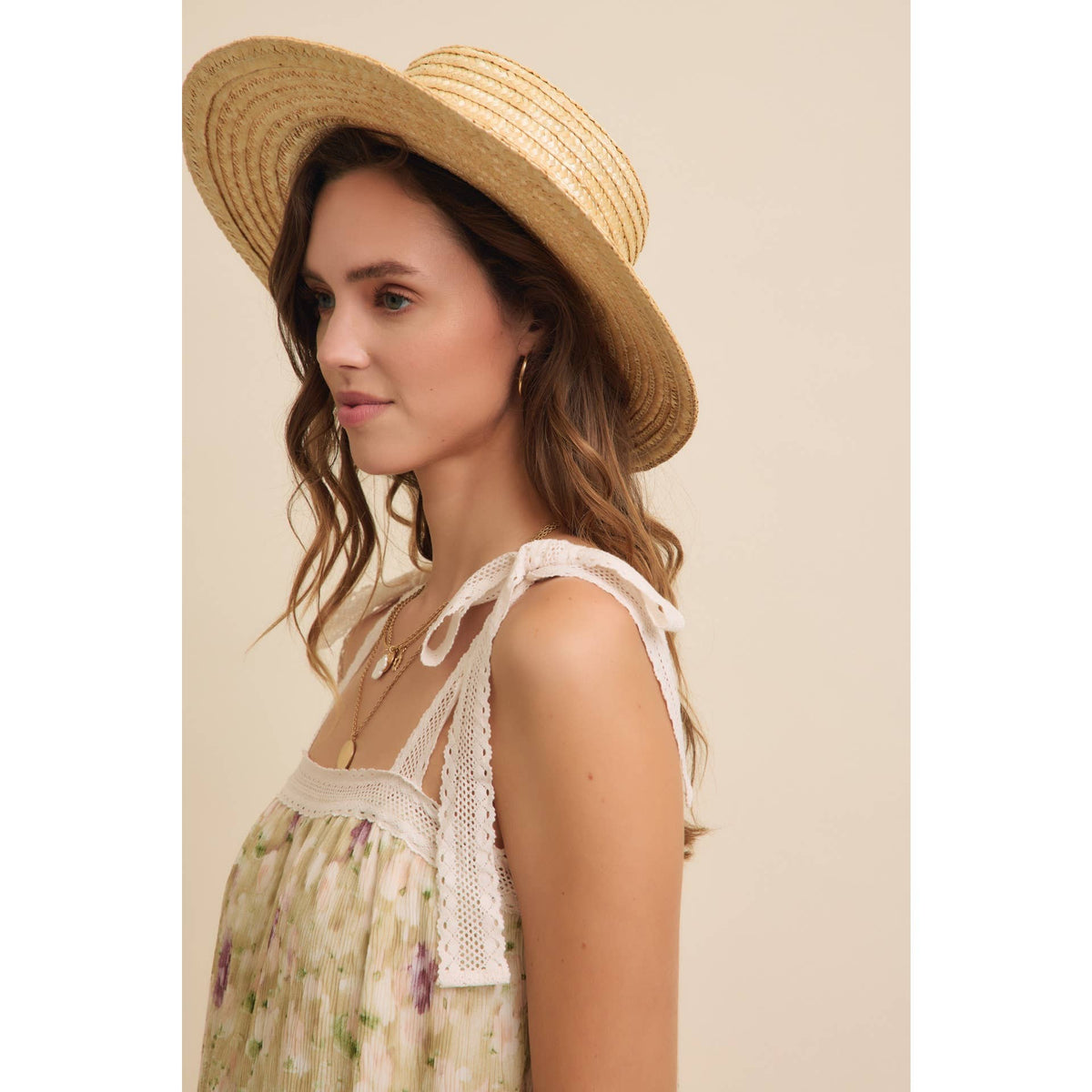 Floral Chiffon Pleated Midi Dress