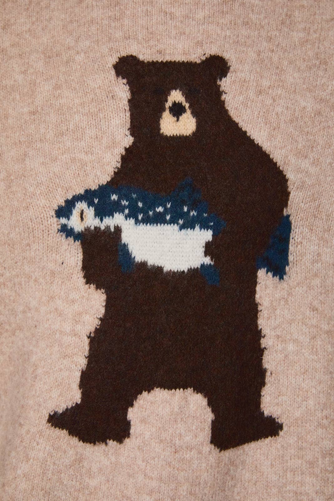 Oversized Bear Graphic Sweater