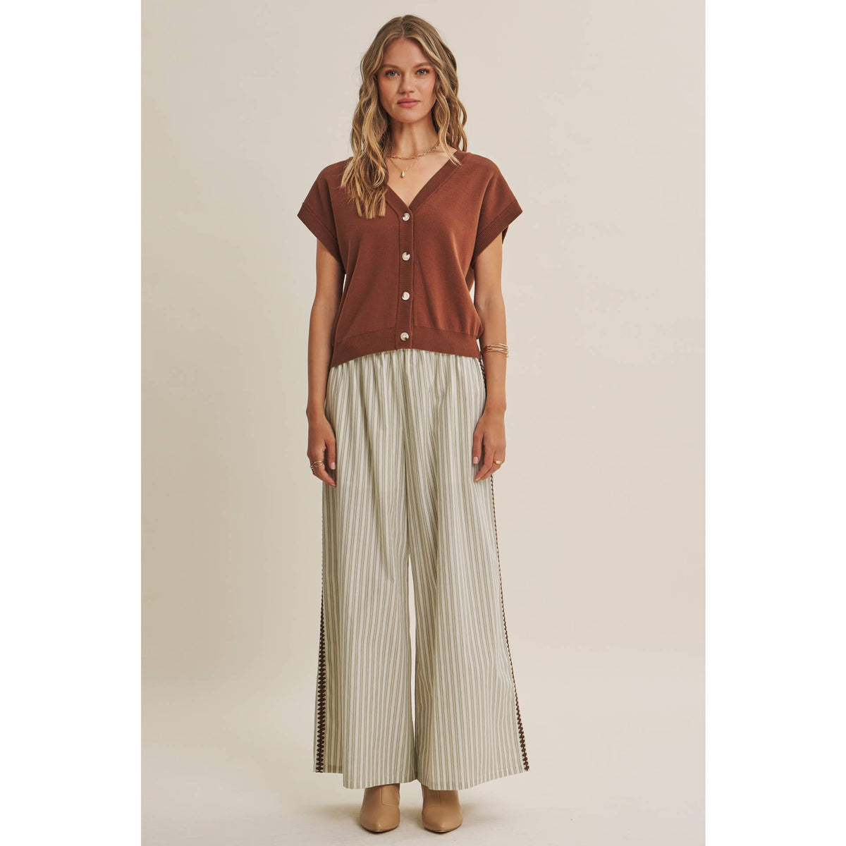 Mediterranean Artisan Stripe Pants