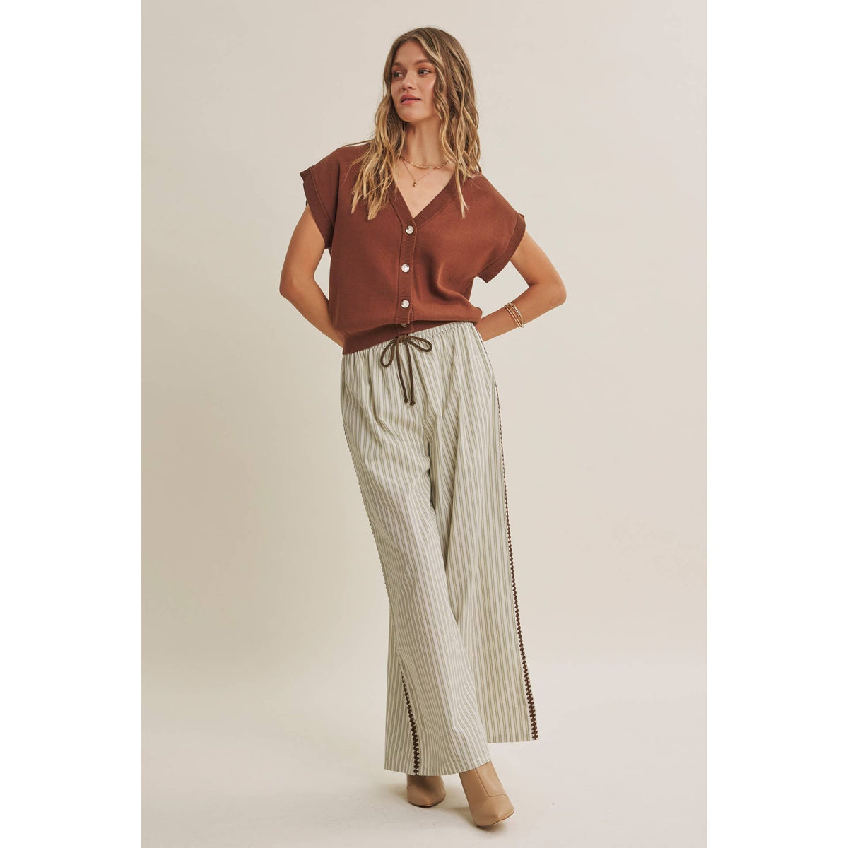 Mediterranean Artisan Stripe Pants