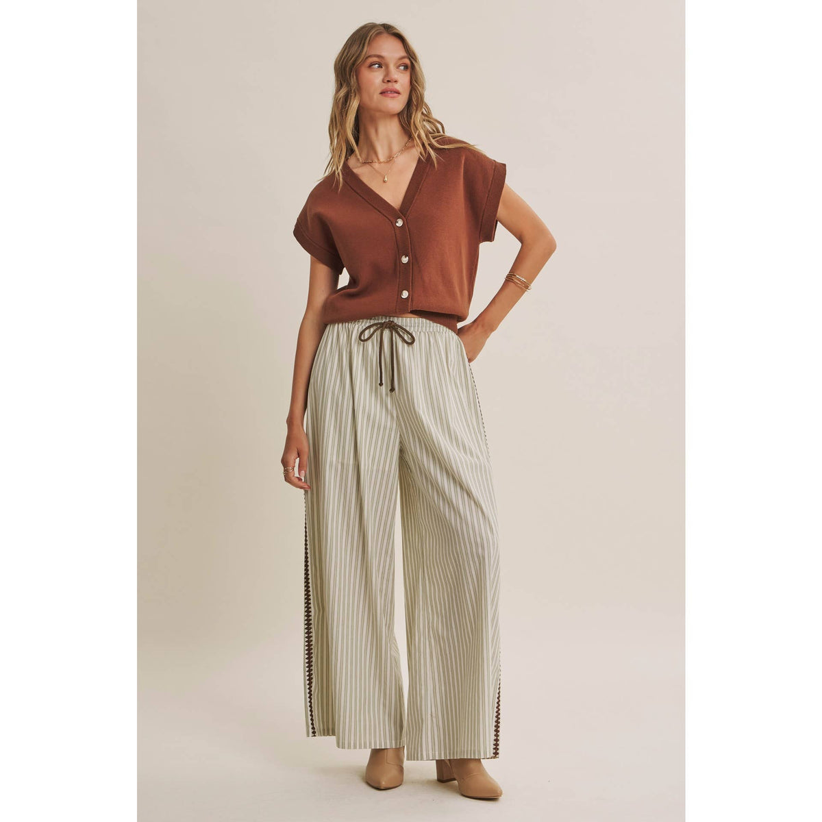 Mediterranean Artisan Stripe Pants