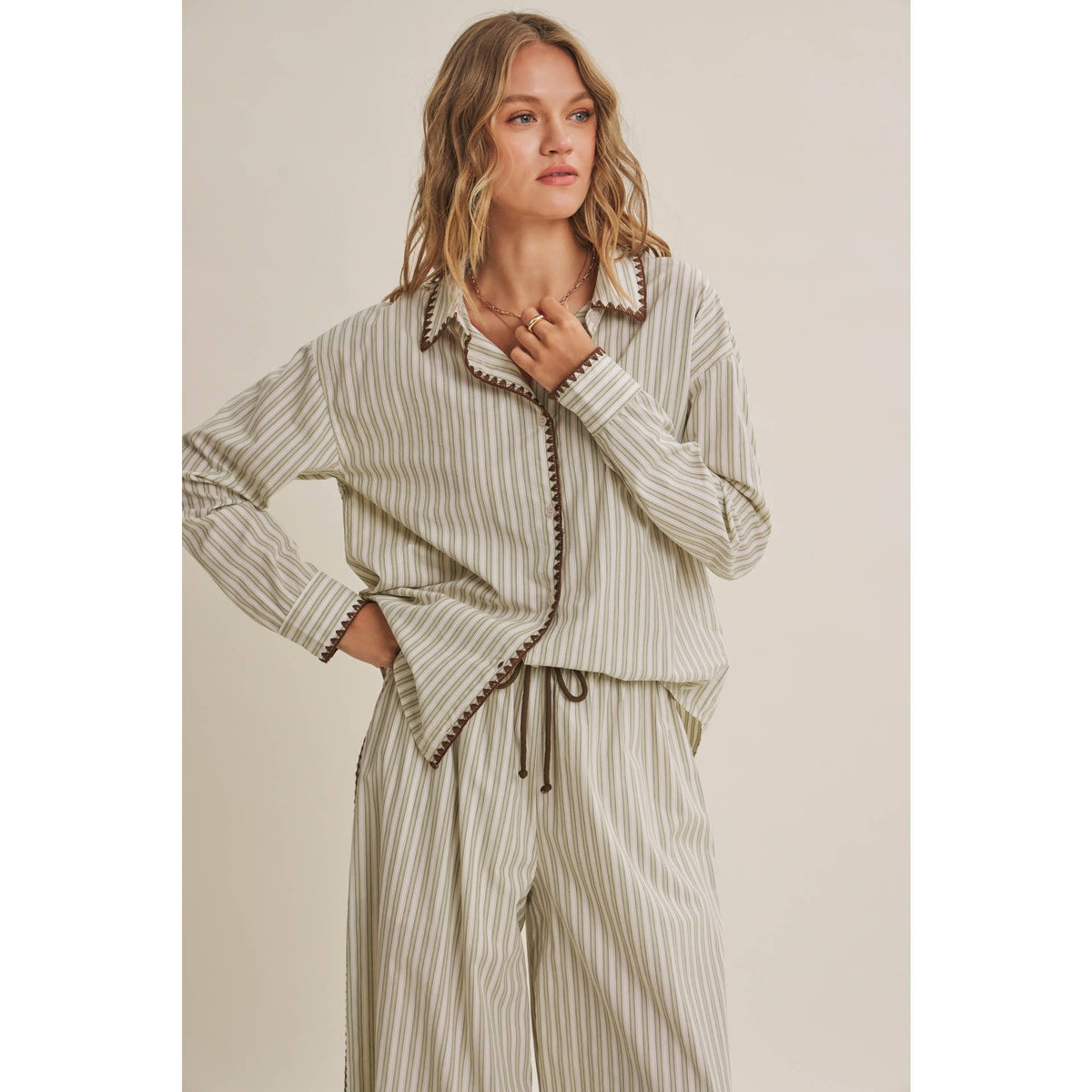 Mediterranean Artisan Stripe Pants