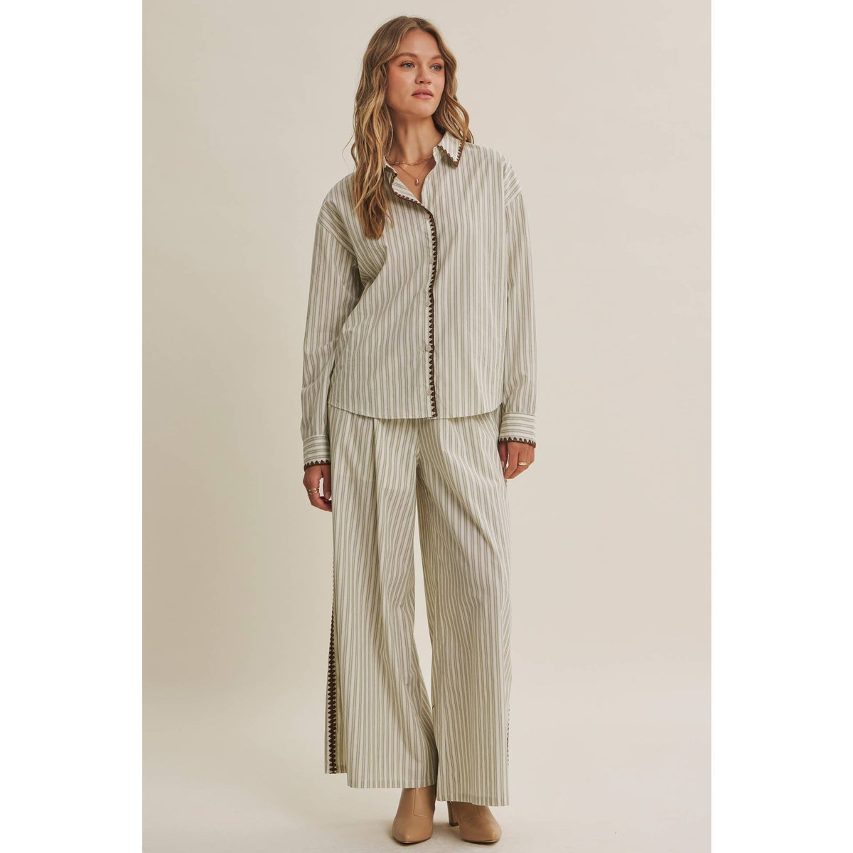 Mediterranean Artisan Stripe Pants
