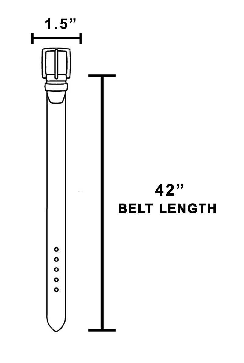 Square Buckle Leather Belt