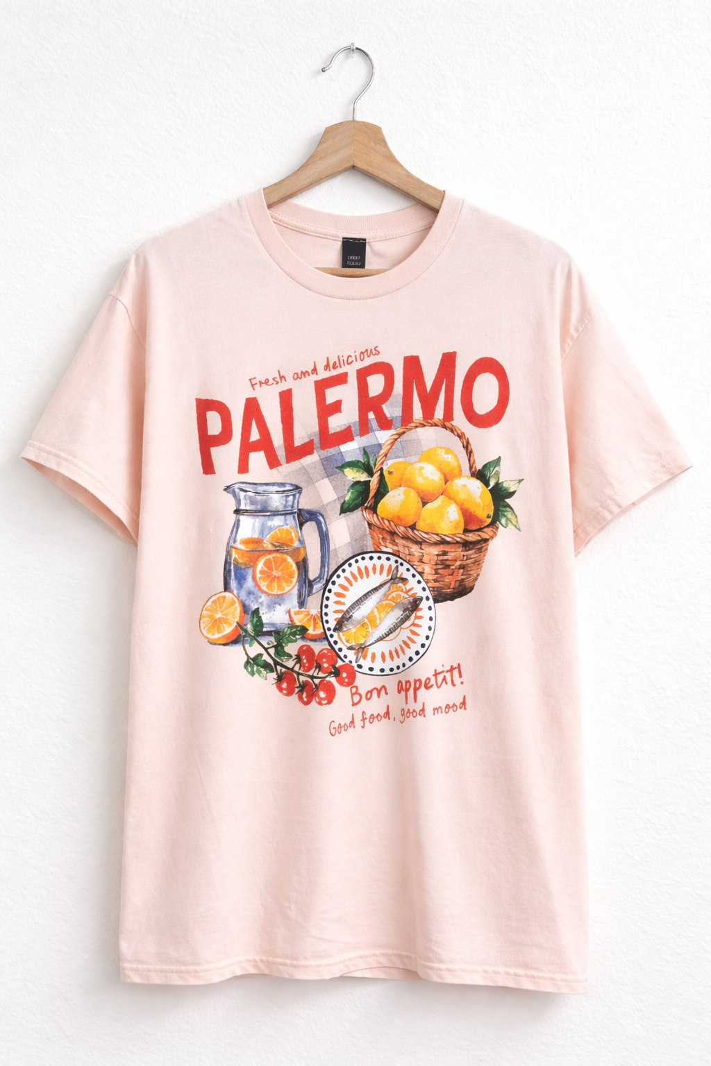 Palermo Picnic Peach Graphic Tee