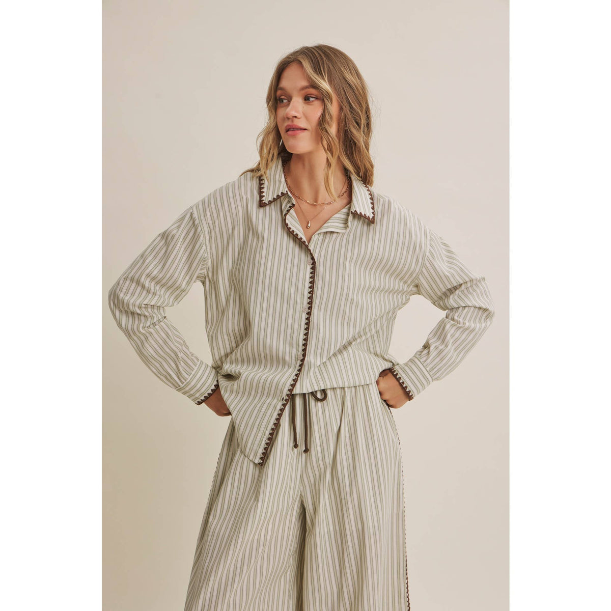 Mediterranean Artisan Stripe Pants