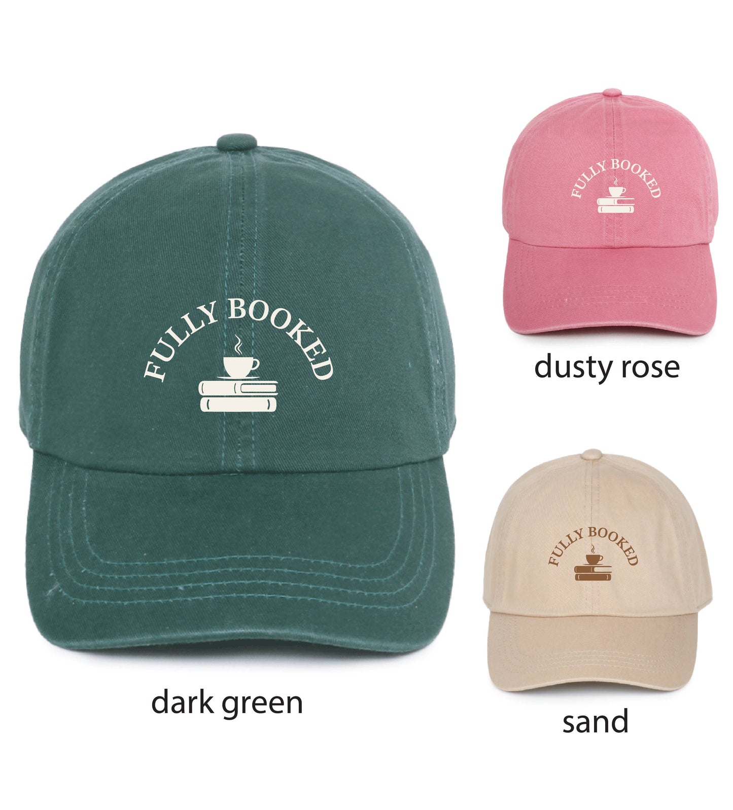 Fully Booked Embroidered Baseball Cap