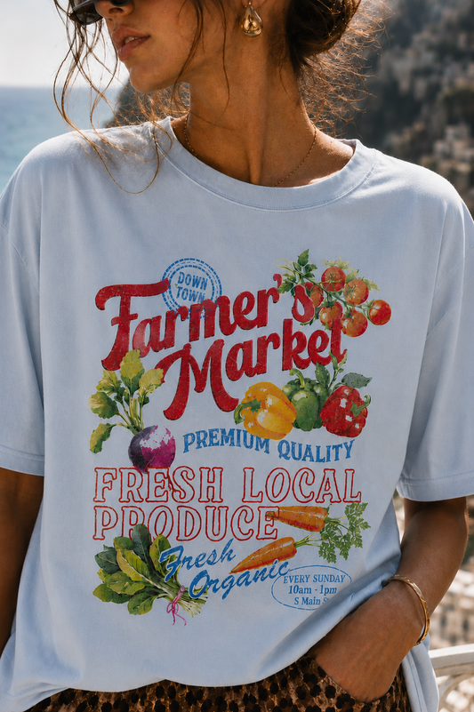 Farmer's Market Produce Graphic Tee