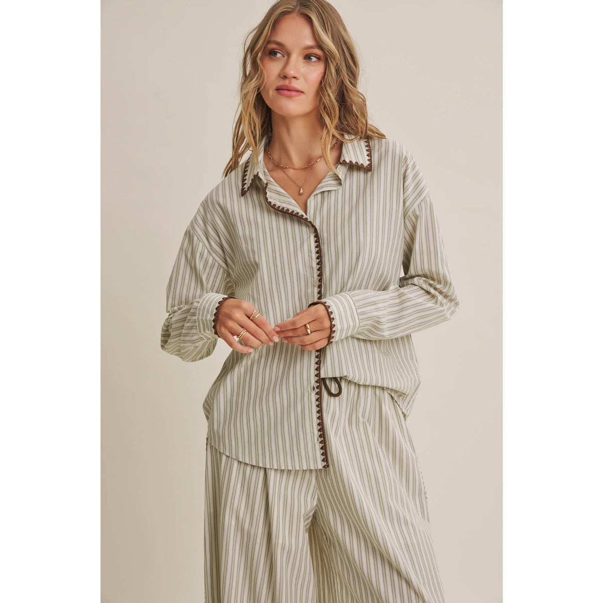 Mediterranean Artisan Stripe Shirt
