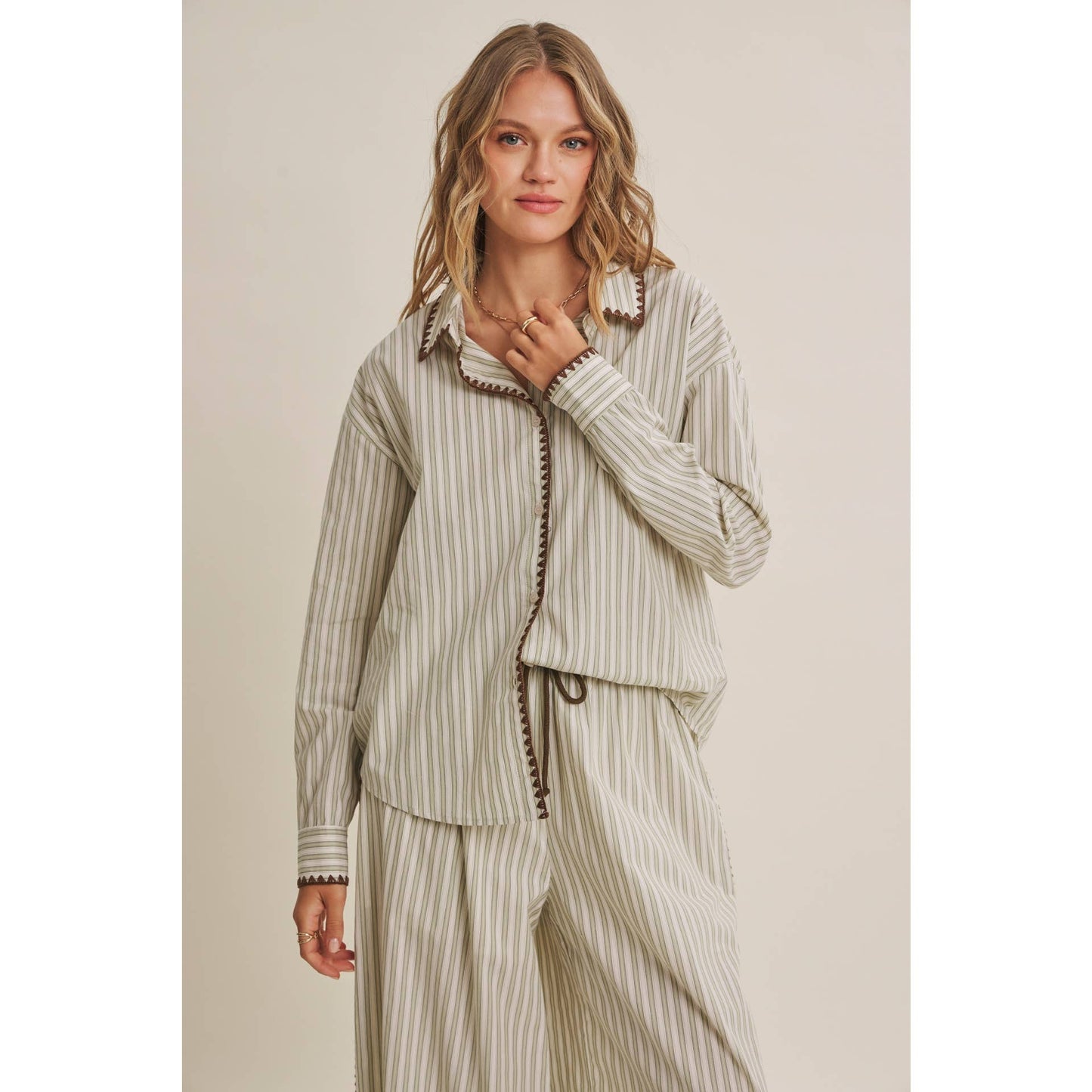 Mediterranean Artisan Stripe Shirt