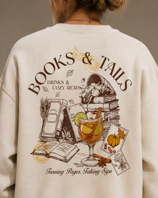 Books & Tails Fall Sweatshirt