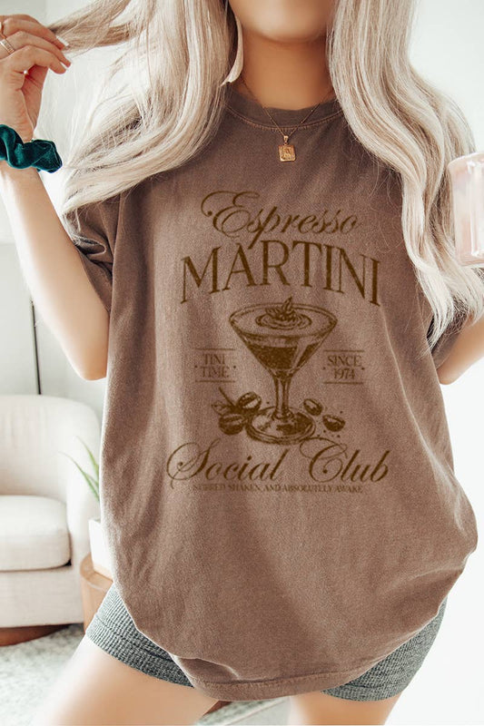 Espresso Martini Social Club Vintage Graphic Tee
