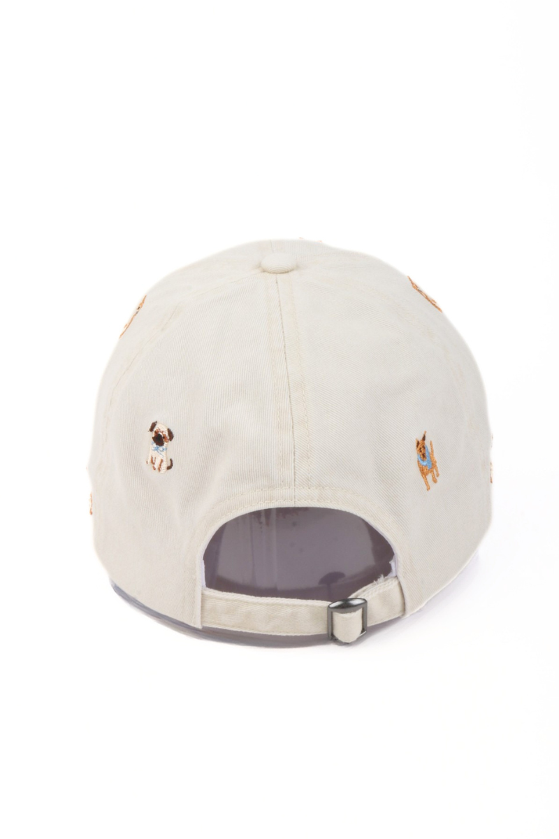 Embroidered Dog Baseball Cap
