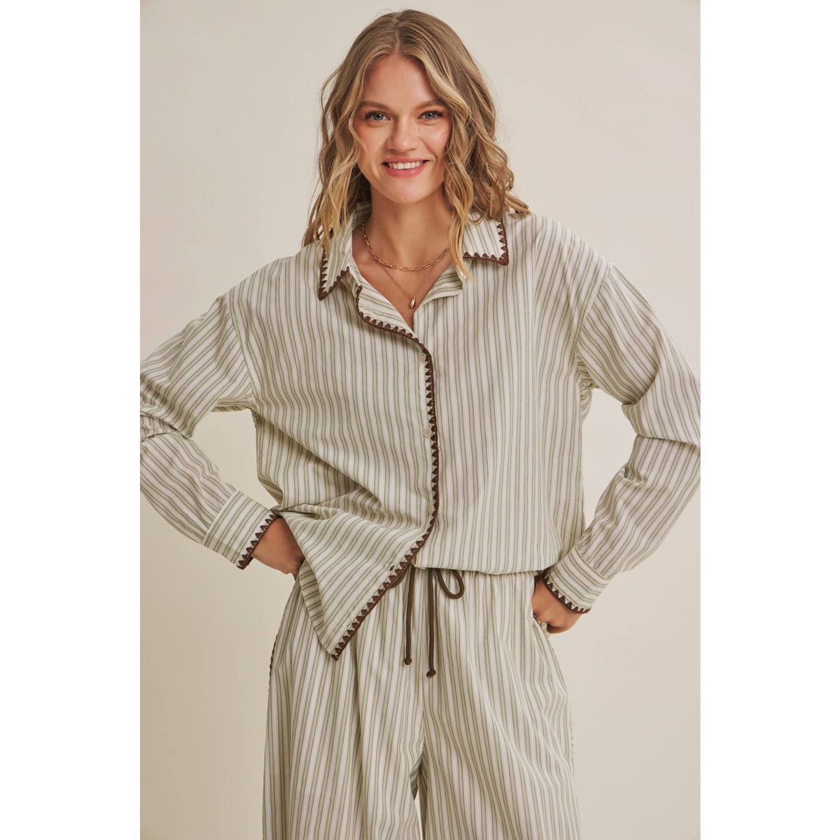 Mediterranean Artisan Stripe Shirt