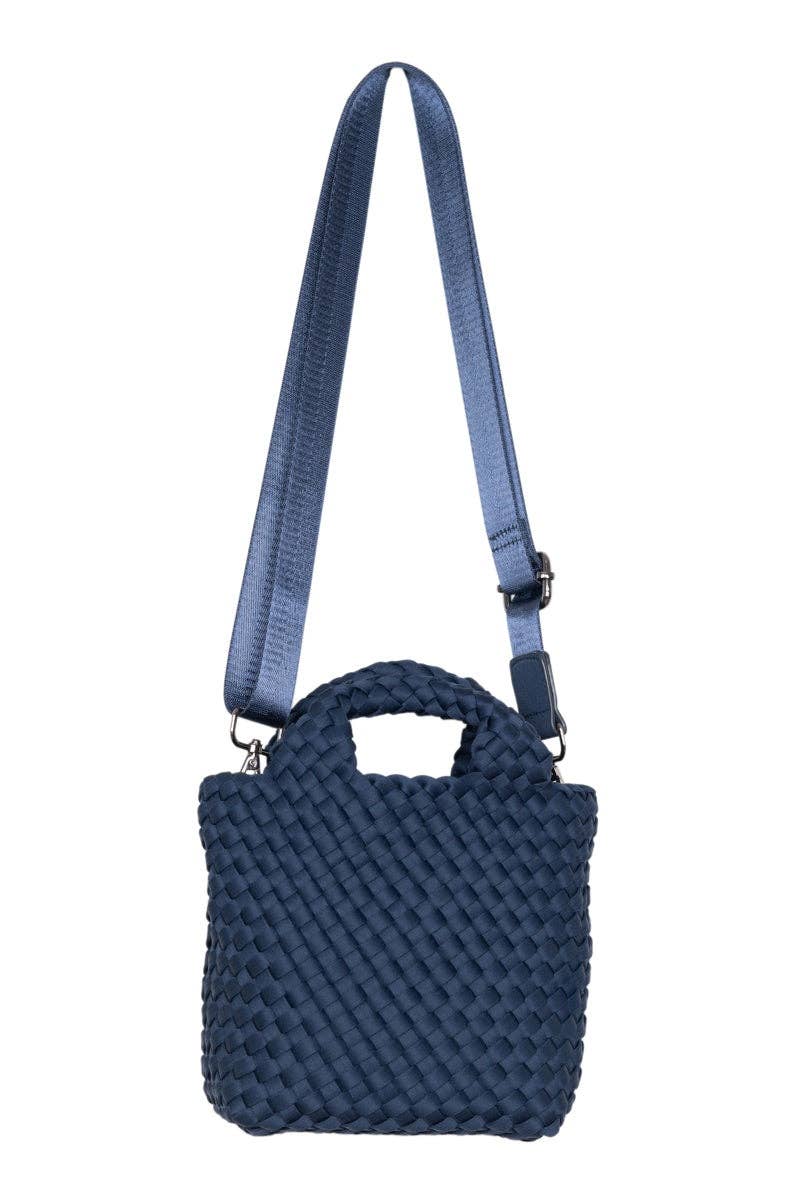 Navy Crossbody Bucket Bag