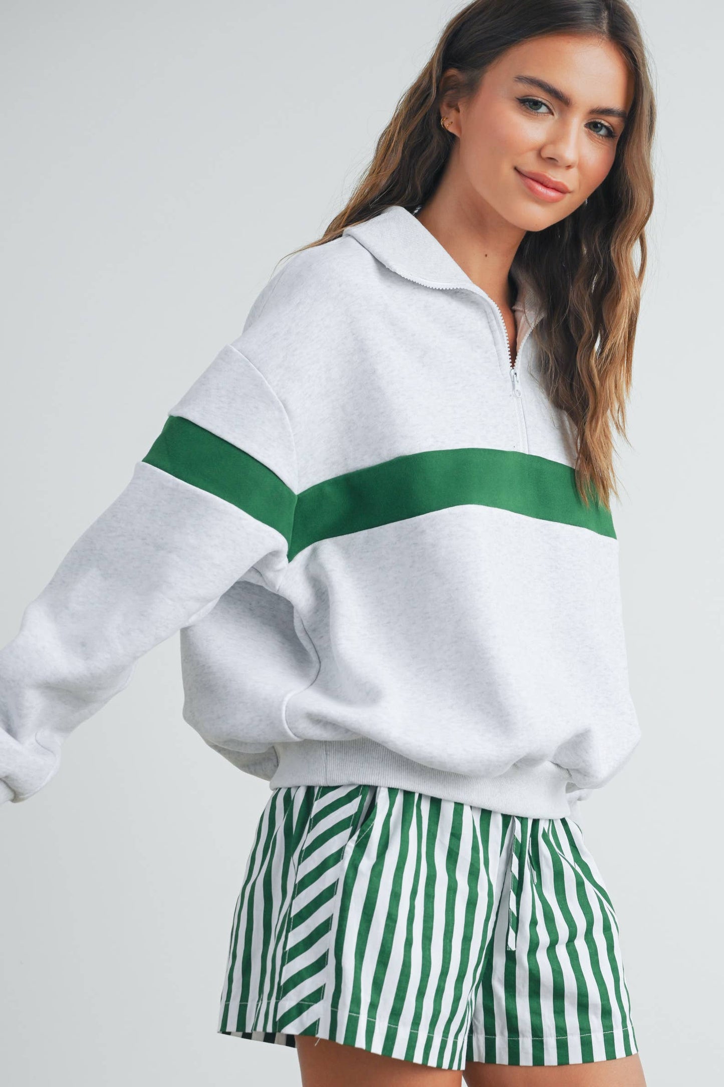 Striped Drawstring Pocket Boxer Shorts