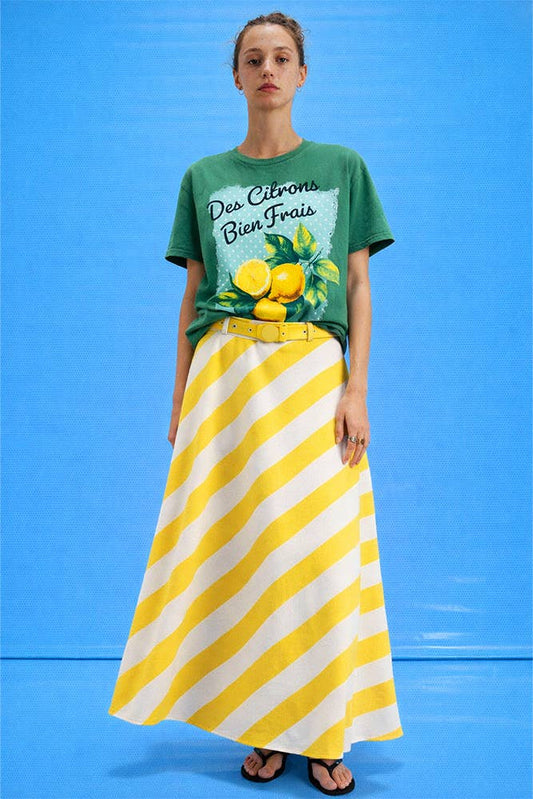 Des Citrons Lemons Mineral-Dyed Graphic Tee
