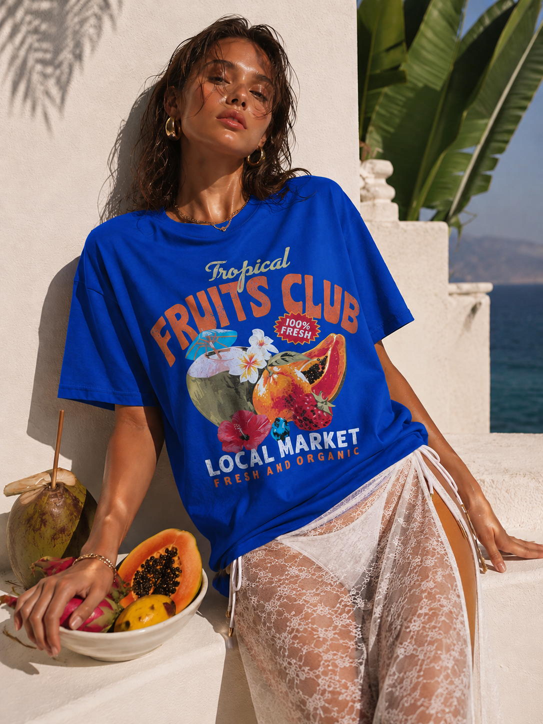 Tropical Fruits Club Graphic Tee