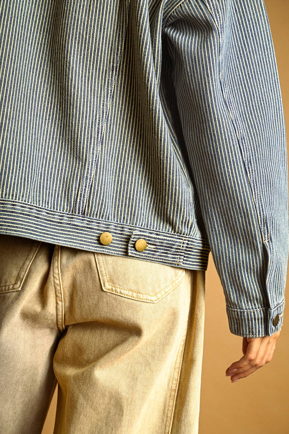 Hickory Striped Denim Jacket